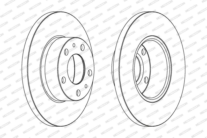 FERODO Disque de frein DDF758