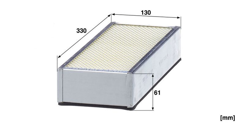 Cabinefilter (330x130x61mm) past: LAVERDA 296 LCS, M305