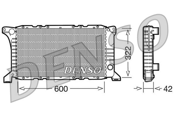 DENSO hűtő, motorhűtés DRM10097