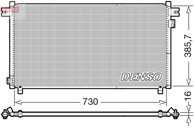 DENSO kondenzátor, klíma DCN46033