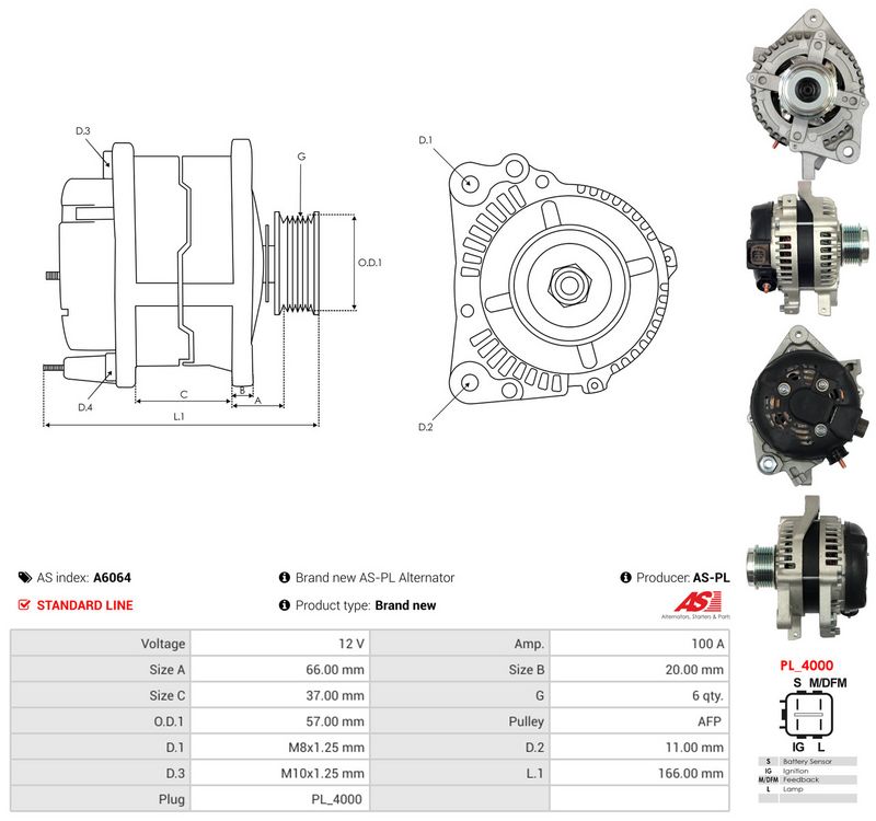 Generaator, AS-PL A6064