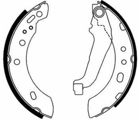 ABE C01043ABE Brake Shoe Set