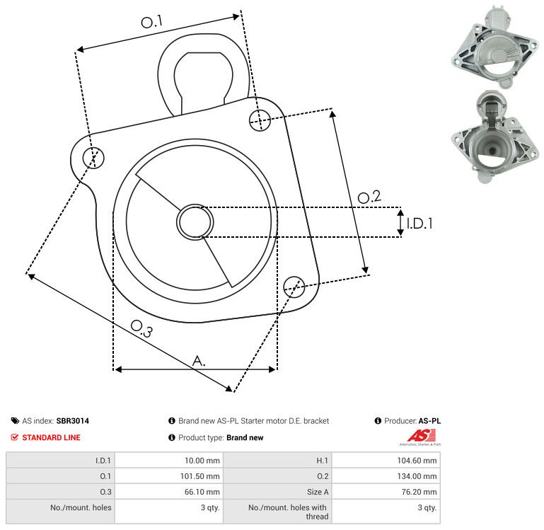 Starterikaas, Karburaator, AS-PL SBR3014