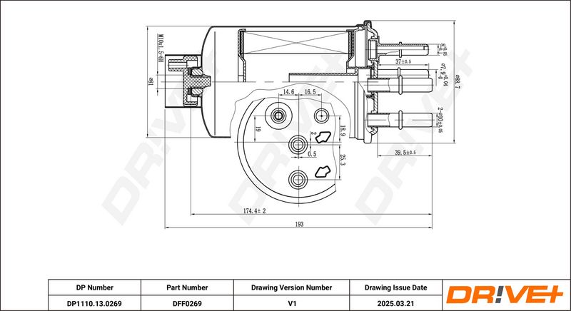 Filtru combustibil DP1110.13.0269 Dr!ve+