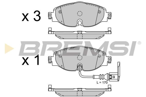 Гальмівні колодки пер. VW Golf VII 12- /Octavia III 12- (TRW)