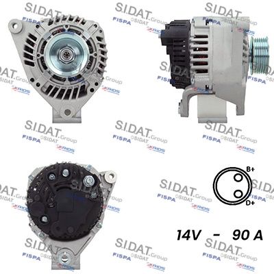 SIDAT generátor A12VA0734A2