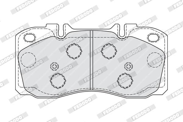 Sada brzdových destiček, kotoučová brzda FVR4038