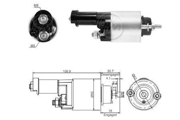 Реле тягне ND-12V, 053400-7791, HONDA Civic, Cr-V ERA ZM9705