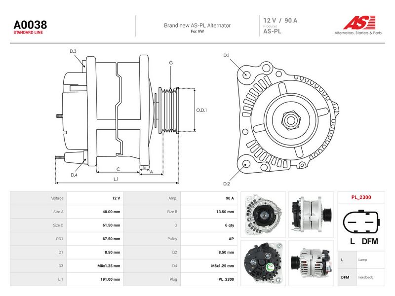 Generaator, AS-PL A0038