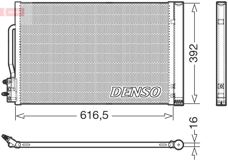DENSO kondenzátor, klíma DCN20049