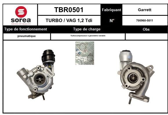 Compresor,sistem de supraalimentare TBR0500 EAI