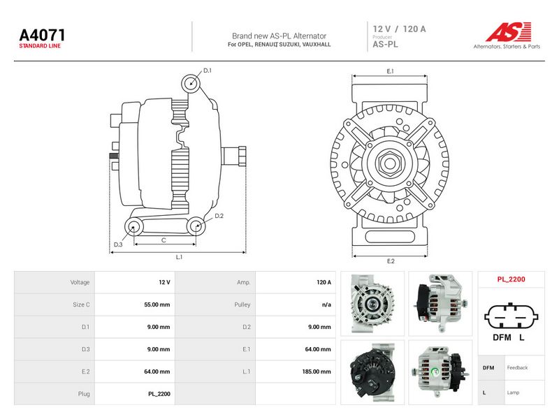 Generaator, AS-PL A4071