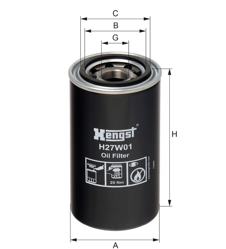 Olejový filtr H27W01