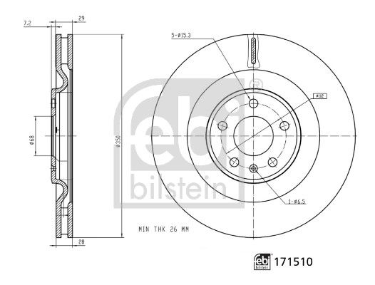 FEBI BILSTEIN 171510 Brake Disc