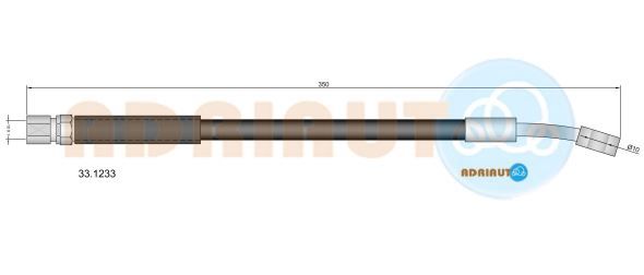 Гальмівний шланг, Adriauto 33.1233