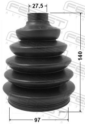 FEBEST 2917P-DIIIF Bellow, drive shaft