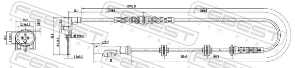 FEBEST 28606-002 Sensor, wheel speed