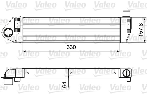 Охолоджувач наддувального повітря, Valeo 818621