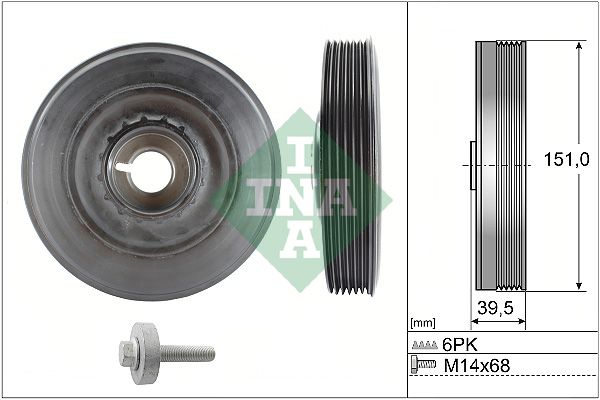 Schaeffler INA Szíjtárcsa készlet, forgattyús tengely 544 0090 20