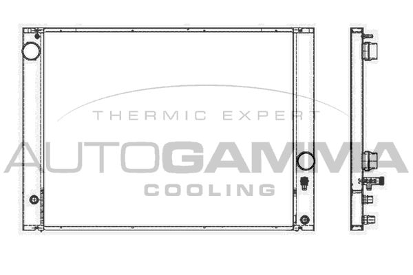 AUTOGAMMA hűtő, motorhűtés 105251
