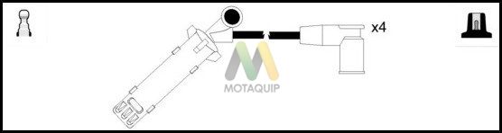 MOTAQUIP gyújtókábelkészlet LDRL825