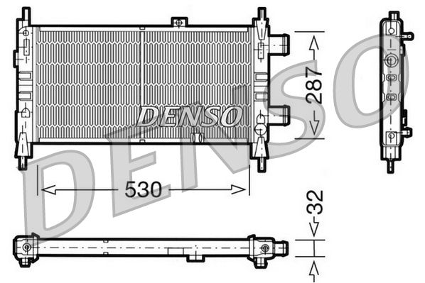 DENSO hűtő, motorhűtés DRM20065