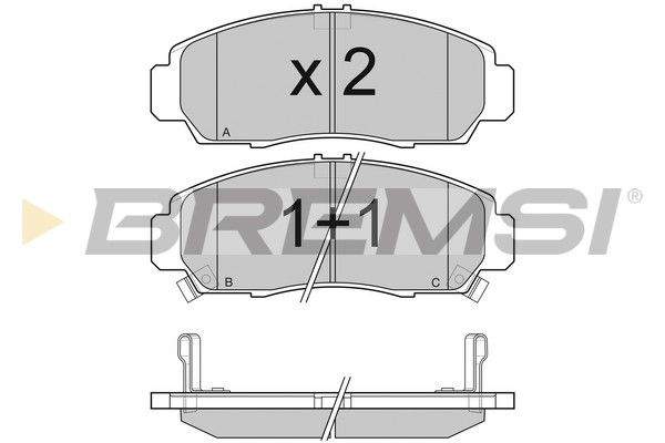 Тормозные колодки пер. Honda Accord 91-03/HR-V 99- (sumitomo)