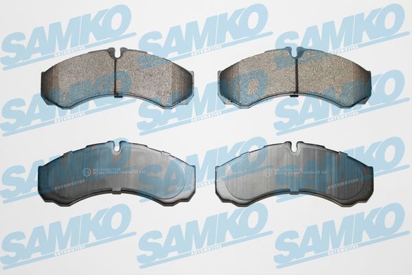 Комплект гальмівних накладок, дискове гальмо, Samko 5SP684