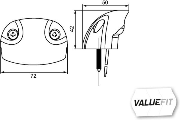 HELLA 2KA 357 013-001 Licence Plate Light