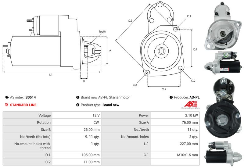 AS-PL S0514 Starter