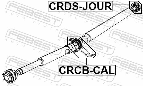 FEBEST CRDS-JOUR Joint, propshaft