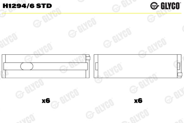 Вкладыш коленвала H12946STD