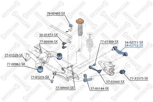 STELLOX 54-02712-SX Control/Trailing Arm, wheel suspension