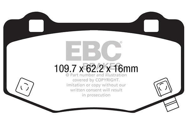 EBC Brakes Brake Pad Set, disc brake DP43056R