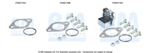 BM CATALYSTS szerelőkészlet, kipufogócső FK50170