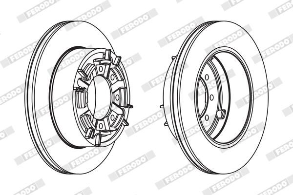 Disque+de+frein FERODO FCR140A