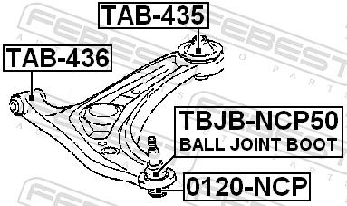 FEBEST 0120-NCP Ball Joint