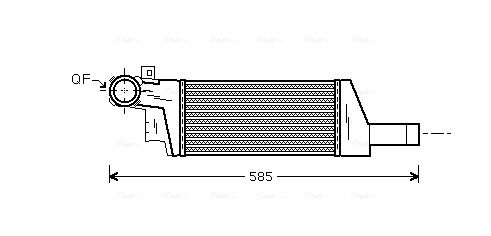 Intercooler, échangeur AVA QUALITY COOLING OLA4404