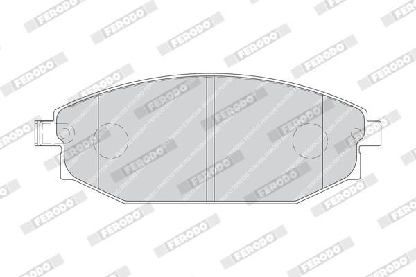 FERODO FDB1671 Brake Pad Set, disc brake