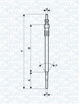 MAGNETI MARELLI izzítógyertya 062900070304