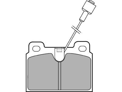 DELPHI LP306 Brake Pad Set, disc brake