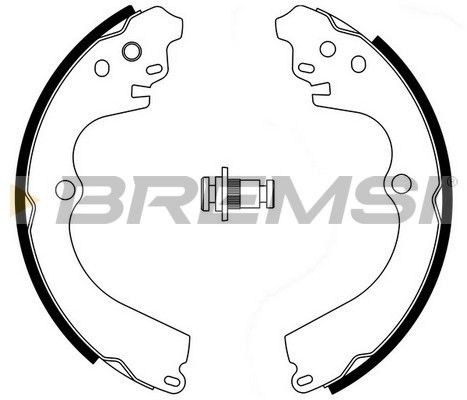 Комплект гальмівних колодок, Bremsi GF0884