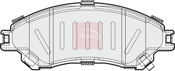 APEC Brake Pad Set, disc brake PAD2026
