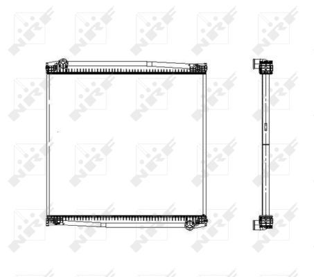 NRF 509587 Radiator, engine cooling
