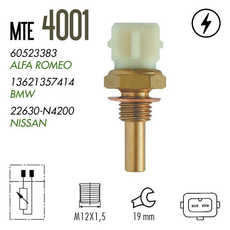 MTE-Thomson 4001 Aušinimo skysčio temperatūros daviklis