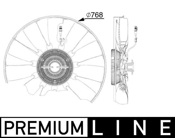 Product Image - Koelventilatorwiel - CFF527000P - MAHLE