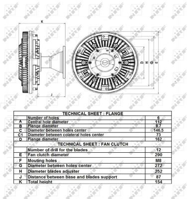 NRF 49157 Clutch, radiator fan