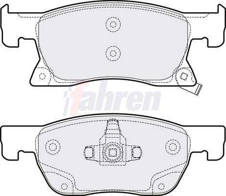 Fahren Brake Pad Set, disc brake FBP3781