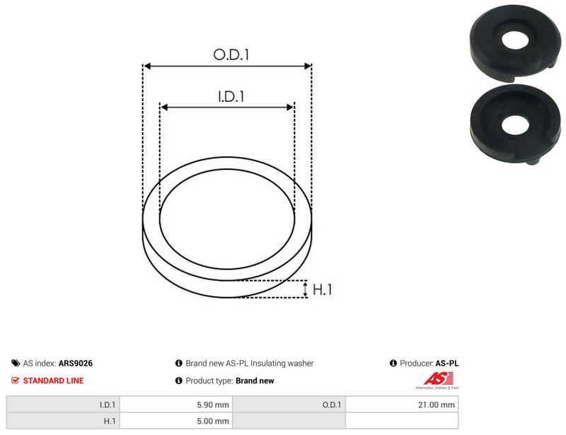 AS-PL ARS9026 Repair Set, alternator