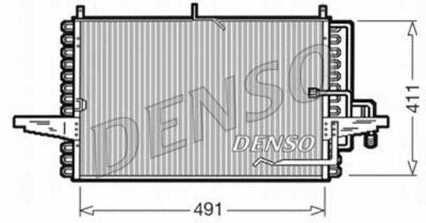 DENSO kondenzátor, klíma DCN10002